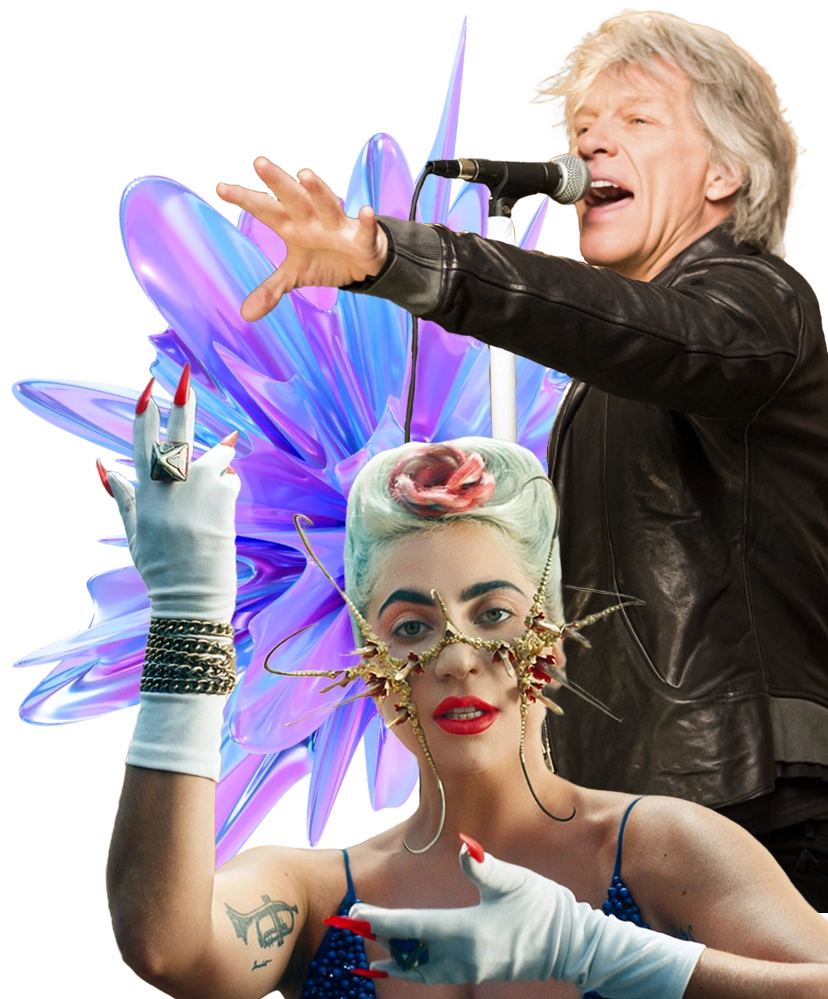 Bon Jovi and Lady Gaga